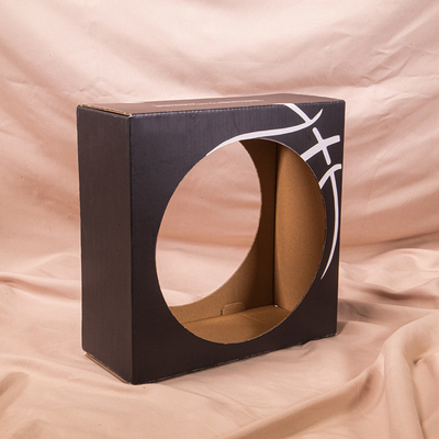 Circular Ball Shaped Corrugated Display Color Box For Basketball Football Packaging Box