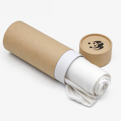 Circular Kraft Paper Tube Packaging Boxes Customized T-Shirt Clothing Gift Packaging