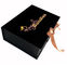 Cardboard Folding Magnetic Cosmetic Packaging Boxes With Ribbon