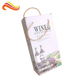 Coated Cardboard Corrugated Paper Box Wine Bottle Packaging Recycled Materials