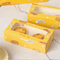 Customized Baking Egg Tart Packaging Box 4 Piece Disposable Paper Western Pastry Box